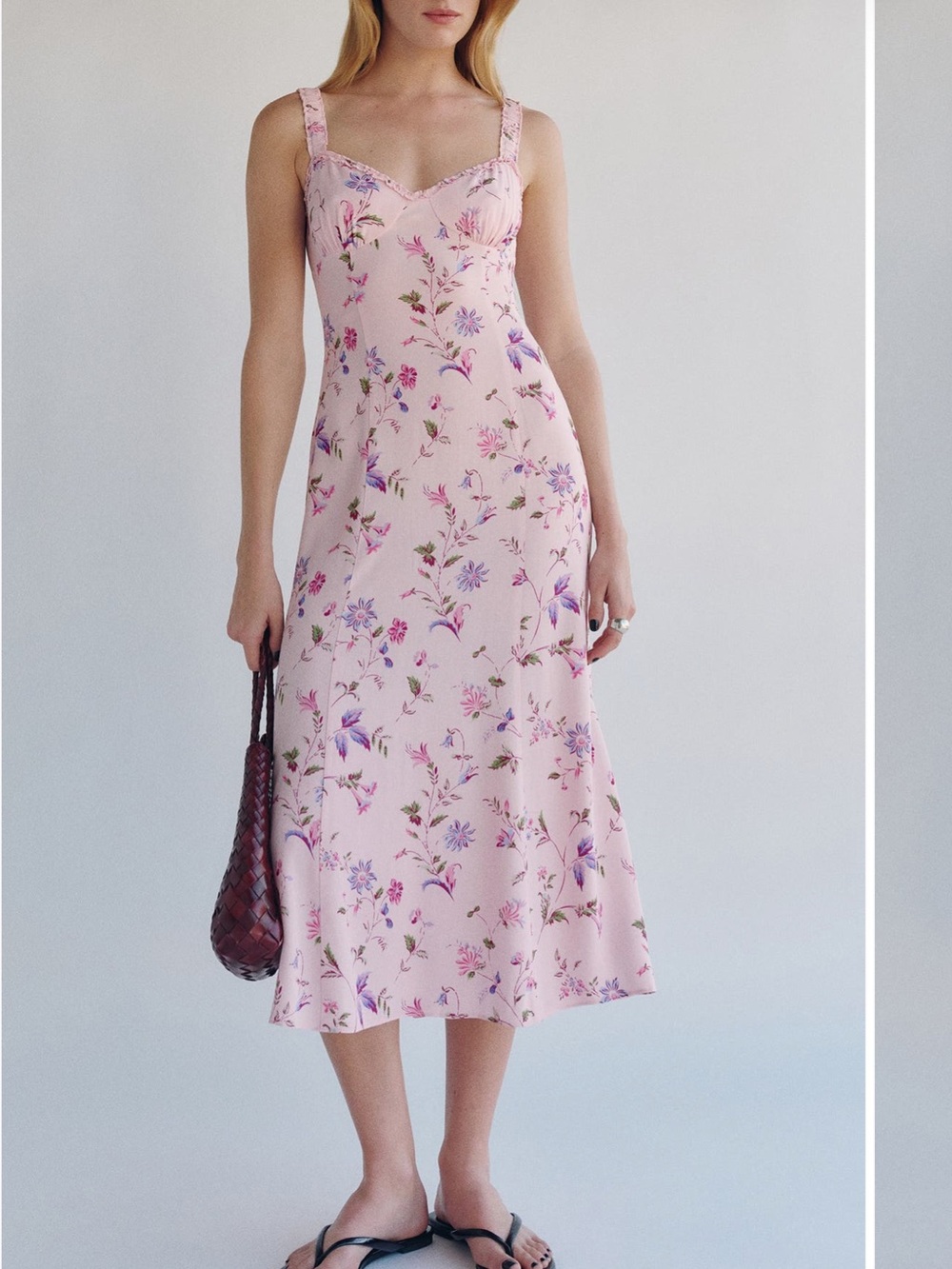 NWT Reformation Tully Dress in Pink